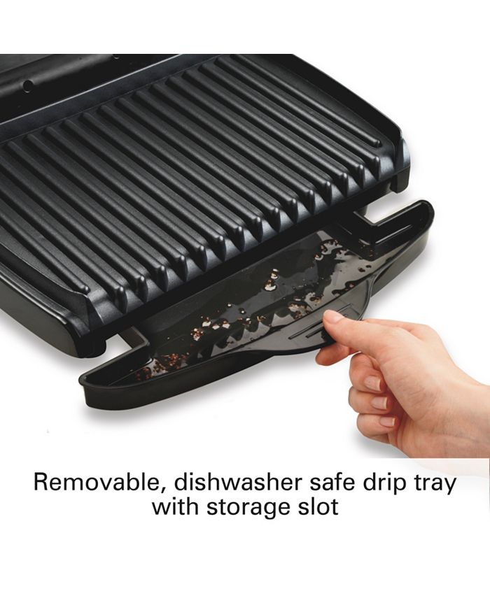 Hamilton Beach 90 sq. inch Non Stick Indoor Grill with Removable Grids