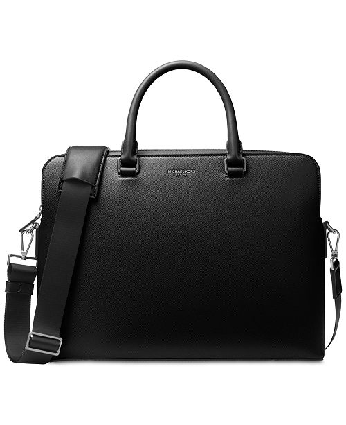 Michael Kors Men's Harrison Leather Briefcase & Reviews All
