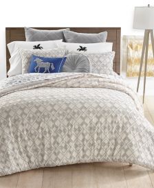 Clip Jacquard 3-Pc. Full/Queen Comforter Set, Created for Macy's