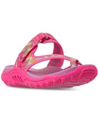 girls skechers flip flops