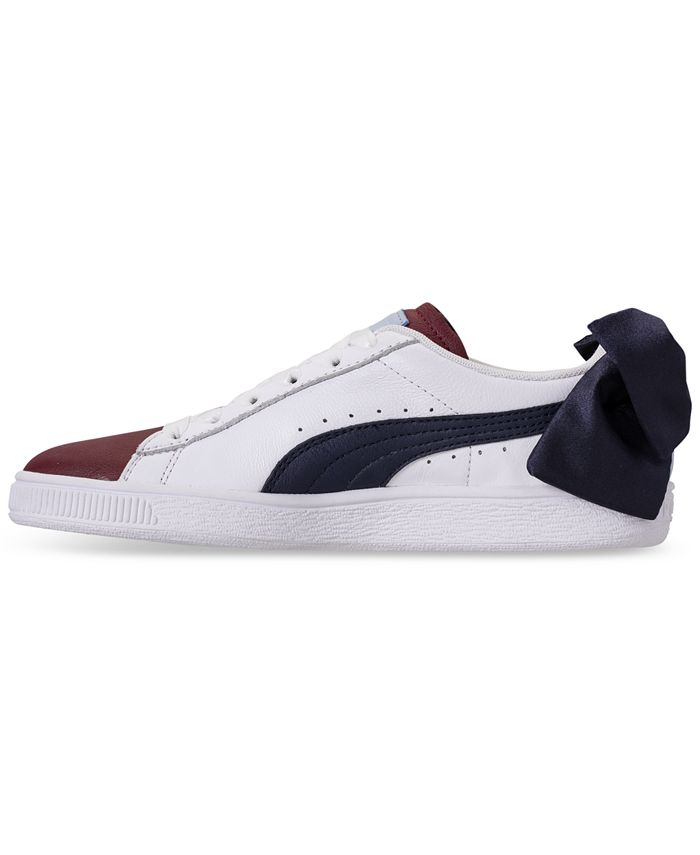 Puma Women's Basket Bow Casual Sneakers from Finish Line - Macy's