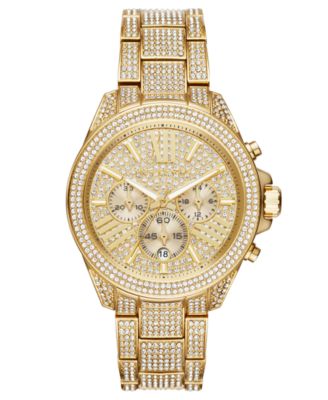 michael kors diamond gold watch