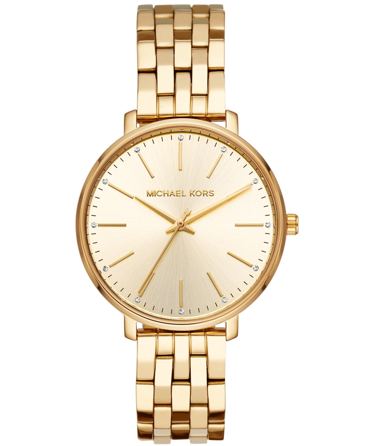 Shop Michael Kors Women's Pyper Gold-tone Stainless Steel Bracelet Watch 38mm