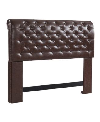 Dwell Home Inc. - Chesterfield CK/EK HB Vintage Faux Leather