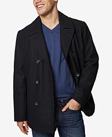 Men's Three-Button Pea Coat 