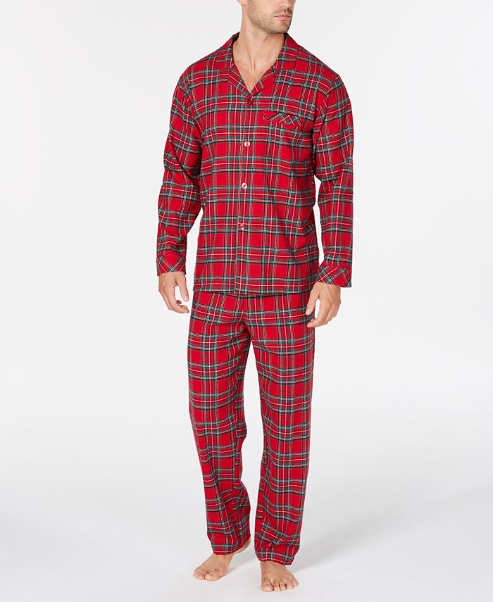Family Pajamas Matching Men's Brinkley Plaid Pajama Set, Created for ...