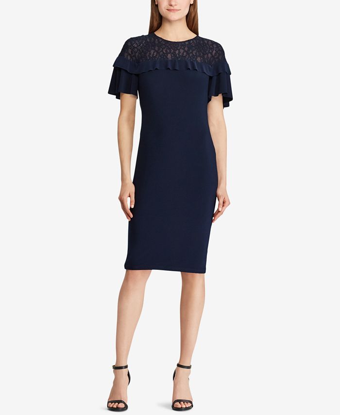 Ralph lauren lace dress macy's hotsell