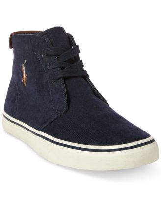 polo ralph lauren men's talin corduroy sneakers