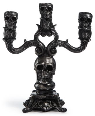 Halloween 2023 Martha Stewart Deluxe Skull store Candelabra/Candle Holder