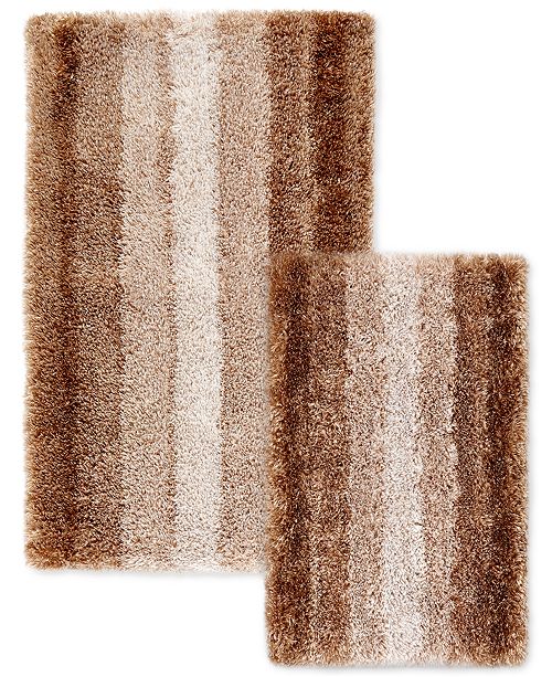 Sunham Last Act Silkken 2 Pc Ombre Stripe Bath Rug Set Reviews Bath Rugs Bath Mats Bed Bath Macy S