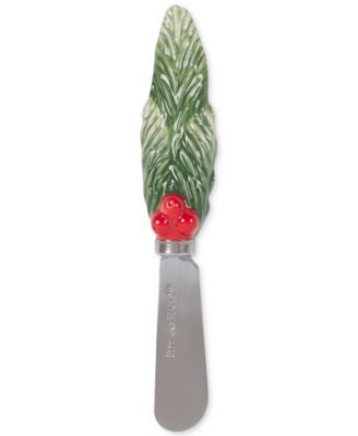 Fitz and Floyd - Tartan Christmas Joyful Snack Plate & Spreader
