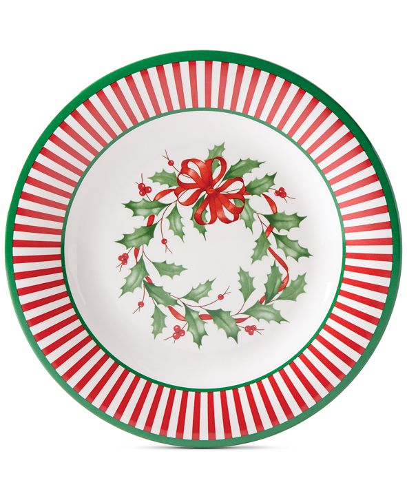 Lenox Holiday Holiday Stripe Melamine Accent Plates, Set of 4 & Reviews