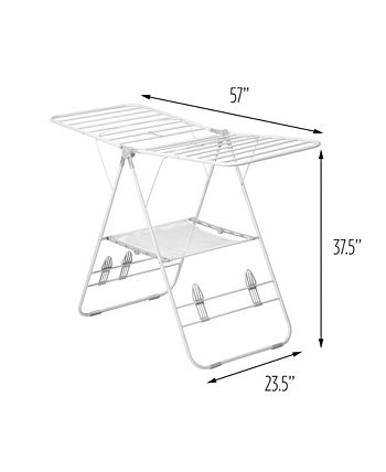 Honey-Can-Do Heavy-Duty Gullwing Clothes Drying Rack, 57 in. x 23.5 in. x  37 in.