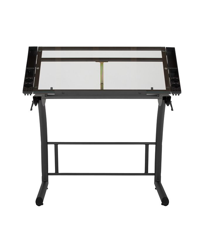 Studio Designs Home Triflex Glass Drawing Table Macy's