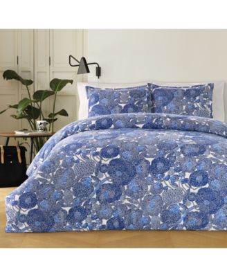 Marimekko Mynsteri Cotton 200 Thread Count 2 Pc Blue Twin Duvet