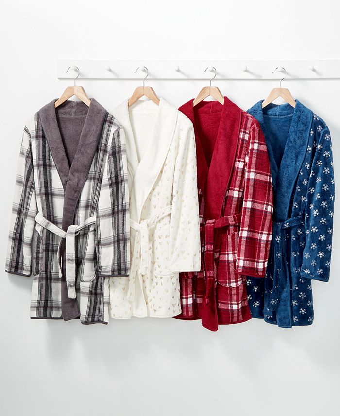 Martha Stewart Collection - Reversible Plush Robe