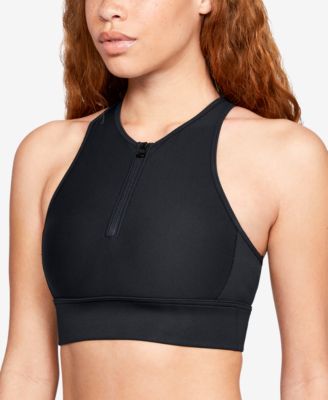 under armor front zip sports bra