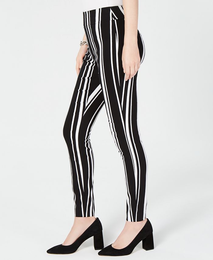 INC International Concepts INC Pull-On Striped Skinny Pants, Created ...