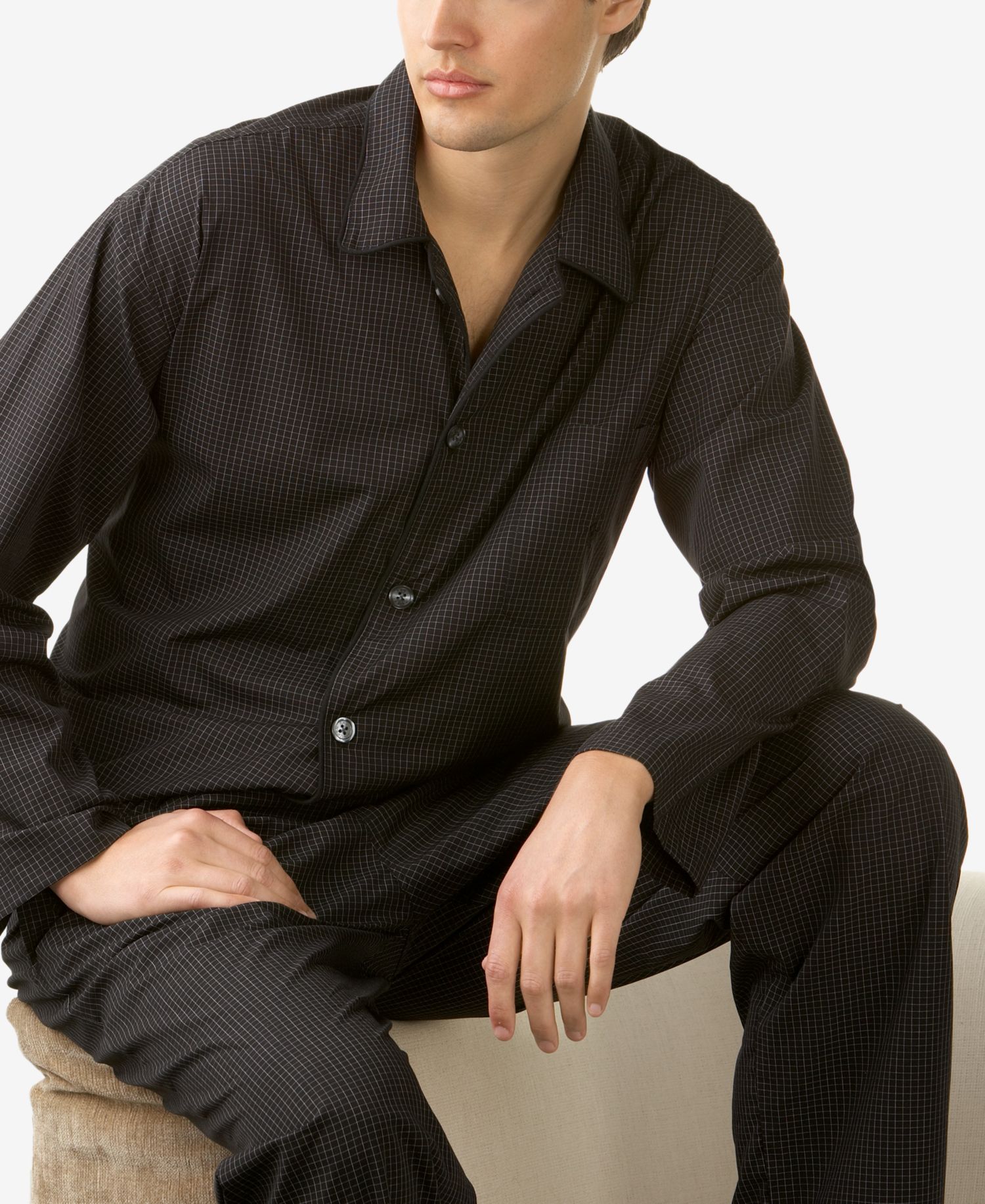 Men's Woven Pajama Top