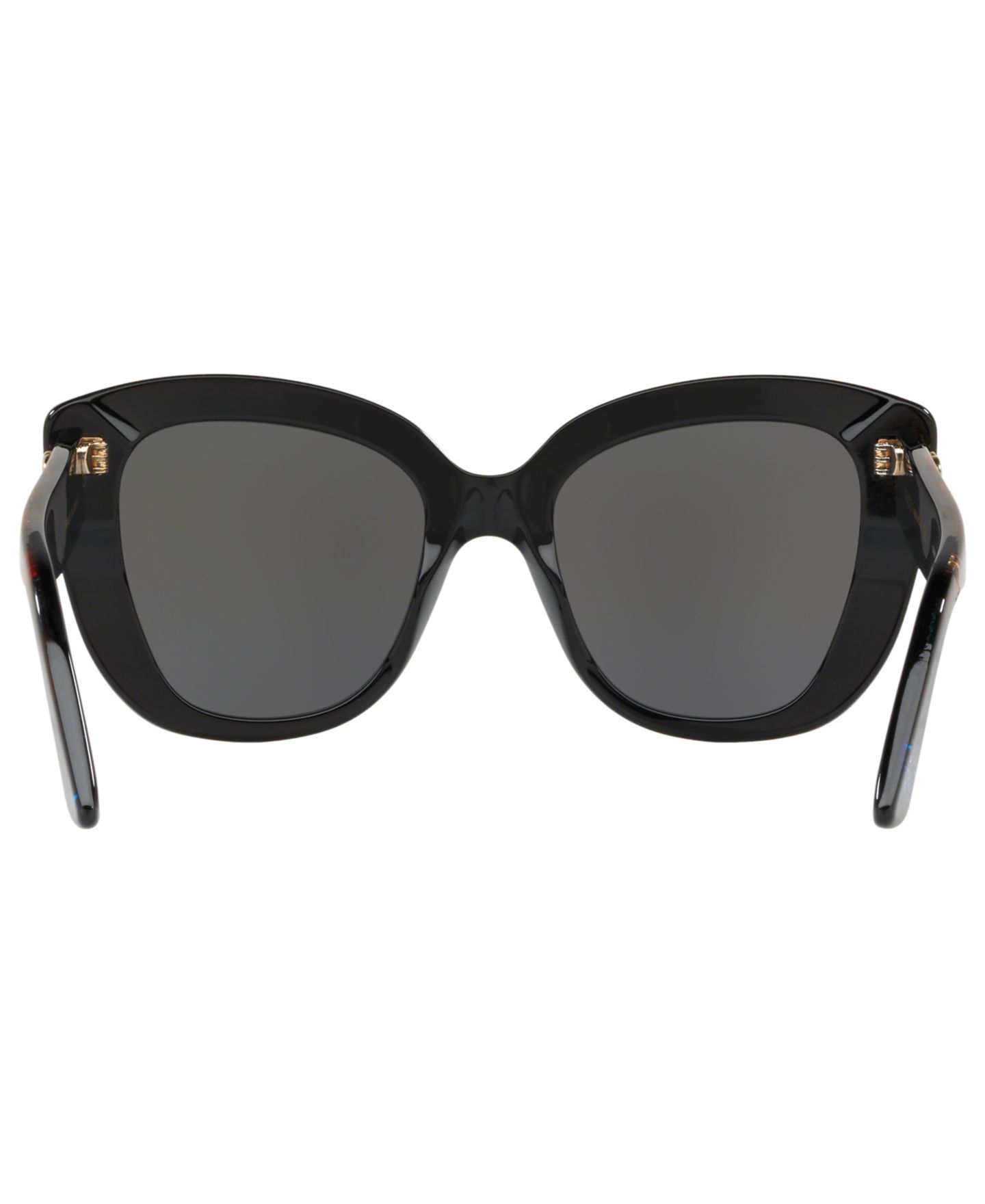 Женские солнцезащитные очки Gucci Sunglasses, GG0327S, цвет: Чёрный блестящий / Серый — фото 8