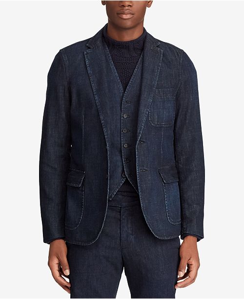 Polo Ralph Lauren Men's Denim Suit Jacket & Reviews Coats