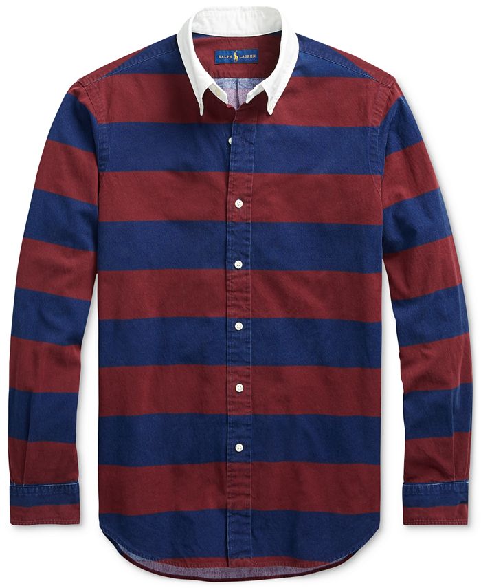 Polo Ralph Lauren Men's ClassicFit Striped Oxford Shirt Macy's