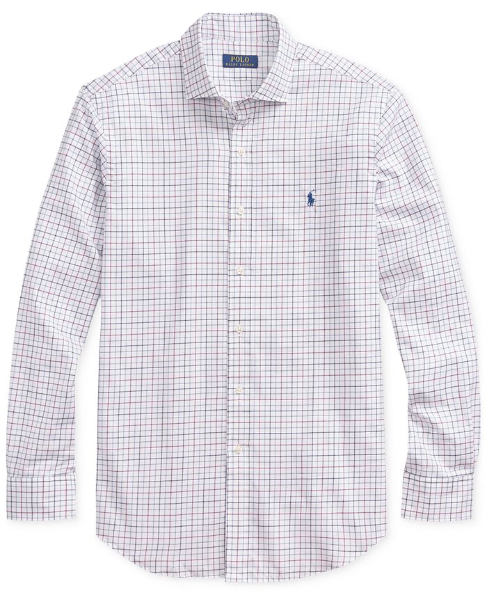 Polo Ralph Lauren Men's Classic-Fit Tattersall Shirt - Macy's