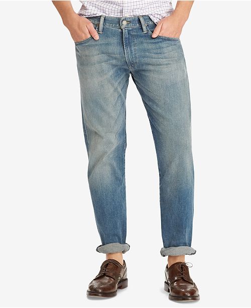 Polo Ralph Lauren Men's Hampton Relaxed Straight Stretch Jeans ...