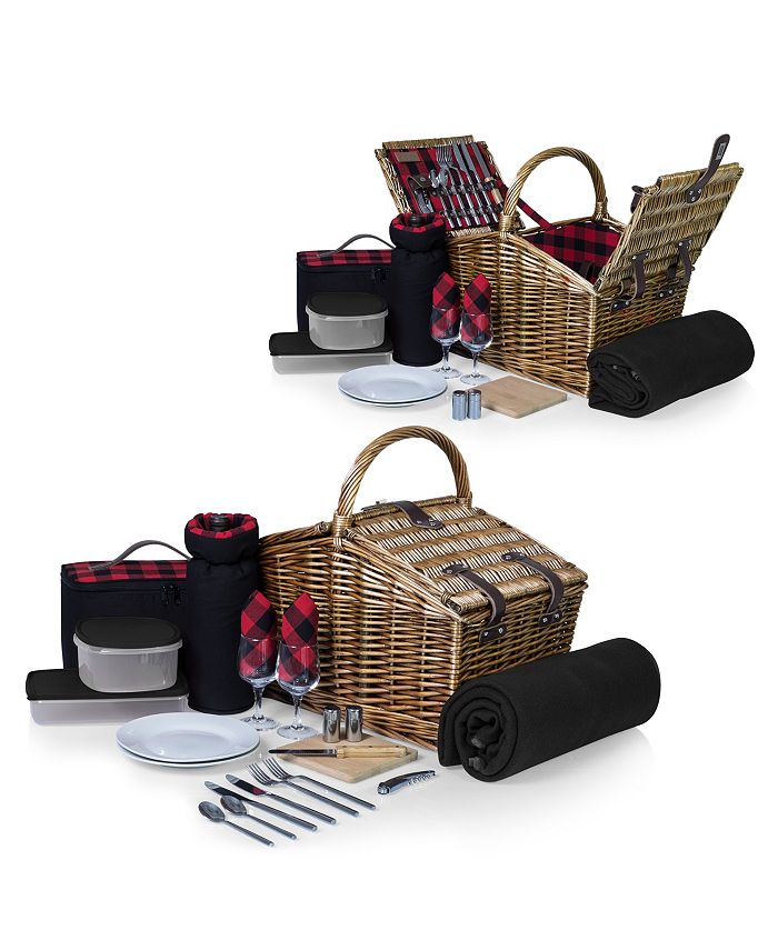 Picnic Time Somerset Red Picnic Basket Macy's