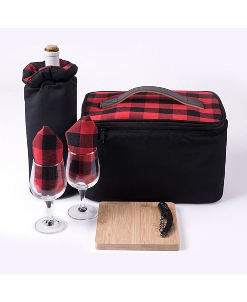 Picnic Time Somerset Red Picnic Basket Outdoor Dining & Picnic