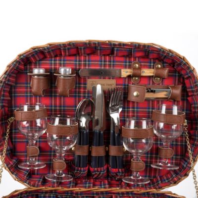 Red Highlander Picnic Basket
