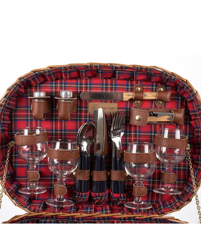 Picnic Time Red Highlander Picnic Basket Macy's