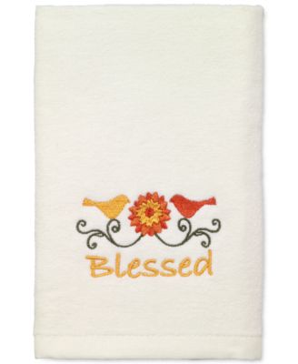 Avanti - Harvest Blessed Cotton Embroidered Hand Towel