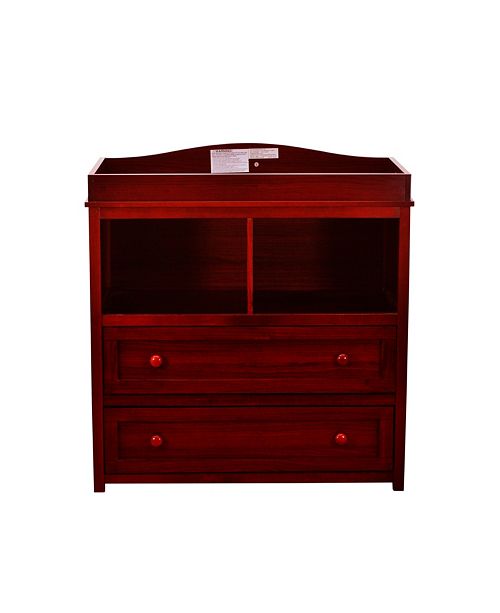 Athena Leila Changing Table Dresser Cherry Reviews Home