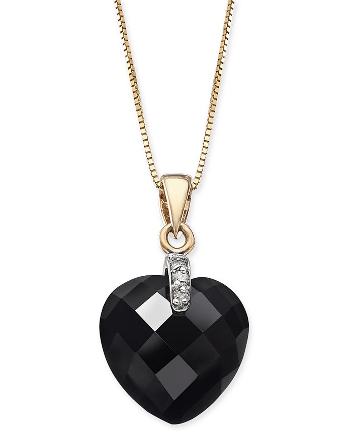Macy's onyx necklace on sale