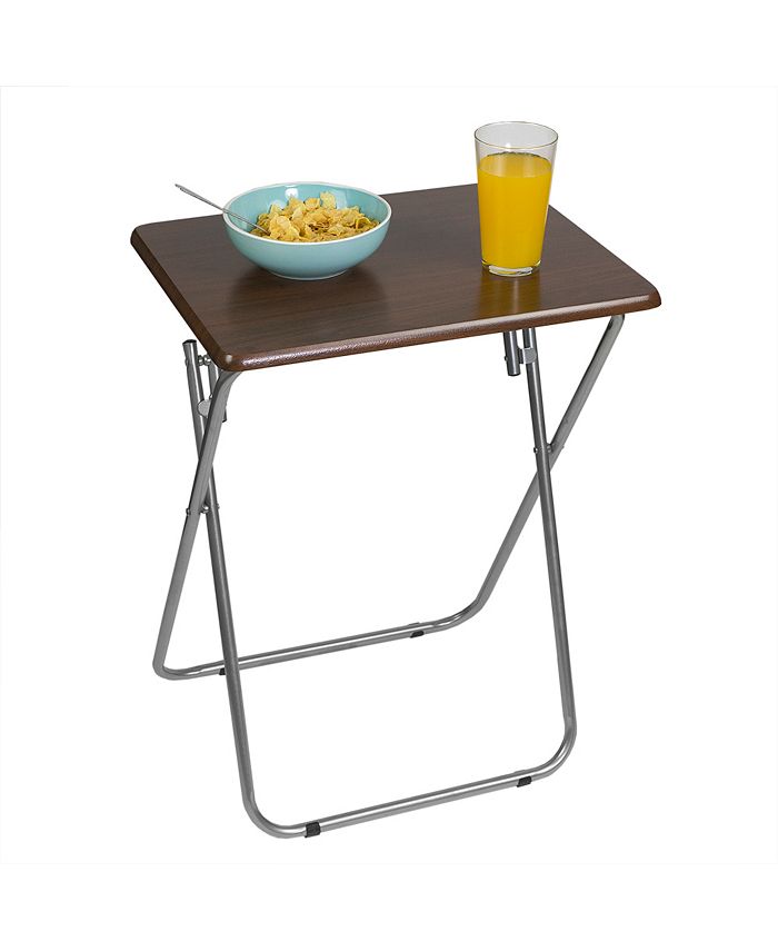 Home Basics Tv Folding Table, Cherry Macy's