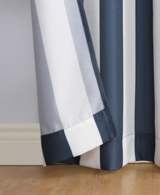 Valencia Cabana Stripe Indoor/Outdoor UV Protectant Room Darkening Grommet Curtain Panel