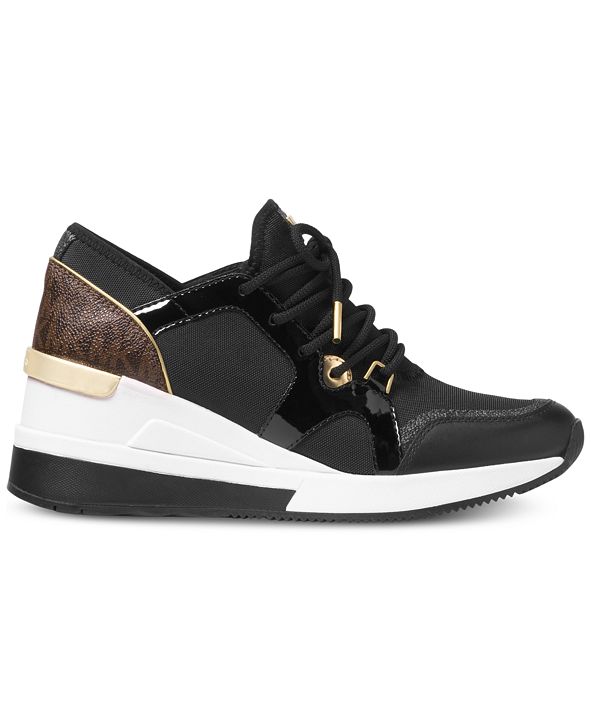 Michael Kors Liv Trainer Signature Logo Sneakers & Reviews - Athletic Shoes & Sneakers - Shoes ...