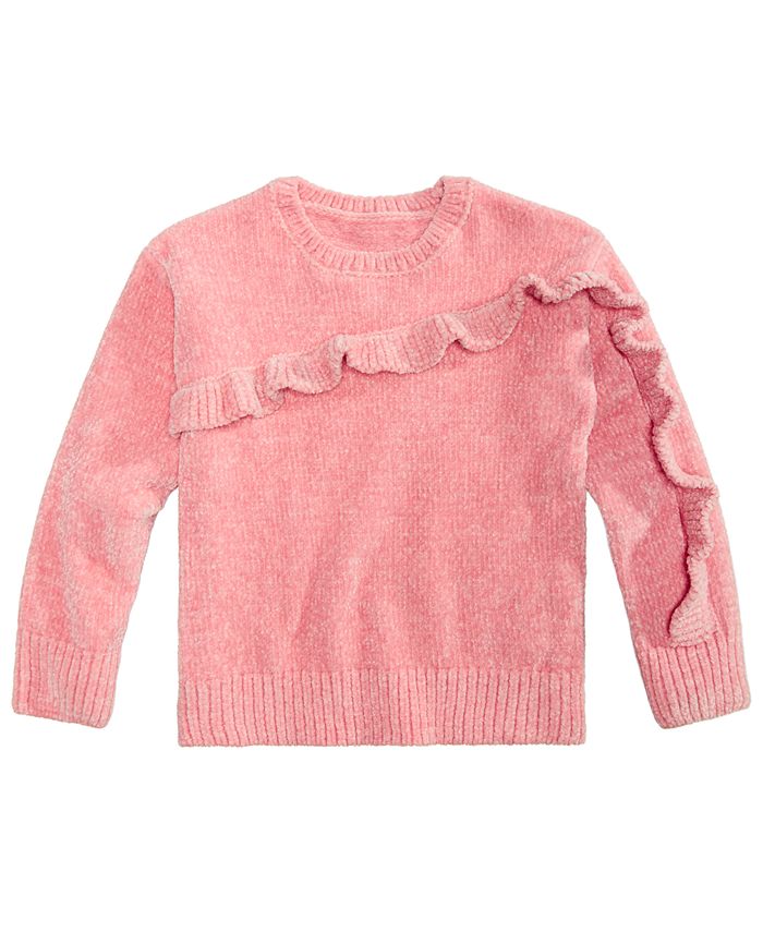 Epic Threads Little Girls Ruffle-Trim Sweater, Created for Macy's ...