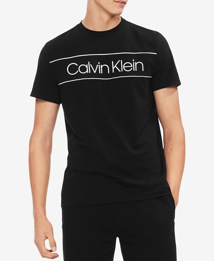 Calvin Klein Men's Logo Print T-Shirt & Reviews - T-Shirts - Men - Macy's