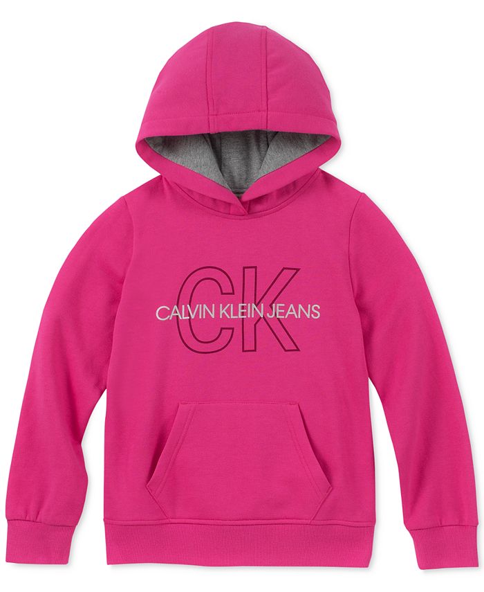 Calvin Klein Big Girls Logo Graphic Hoodie & Reviews - Sweaters - Kids ...