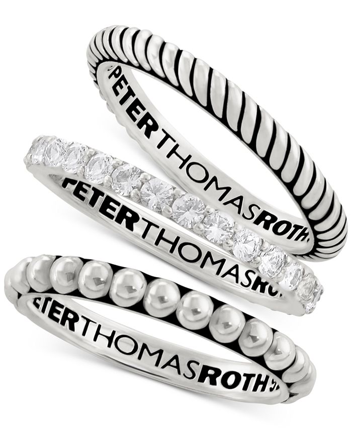 Peter Thomas Roth Peter Thomas Twist Stacking Band in Sterling Silver ...