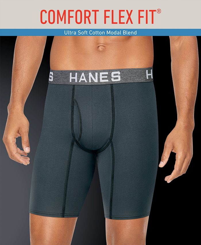 Hanes Men's 4Pk. Platinum Comfort Flex Fit® Boxer Briefs & Reviews Underwear & Socks Men