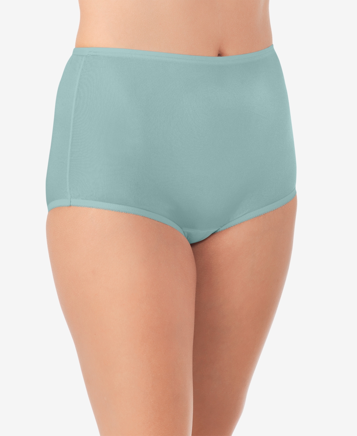 VANITY FAIR PERFECTLY YOURS RAVISSANT NYLON FULL BRIEF UNDERWEAR 15712, EXTENDED SIZES 