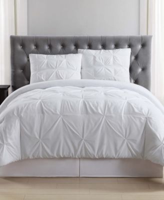 Truly Soft Pleated Duvet Sets Bedding In Blush