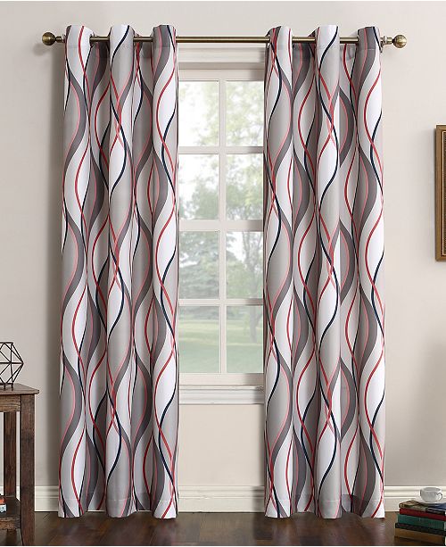 Lichtenberg Intersect 48 X 63 Geometric Print Curtain Panel