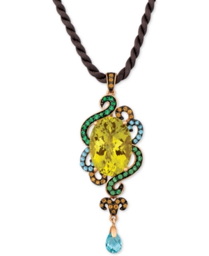 image of Le Vian Multi-Gemstone Silk Cord 18