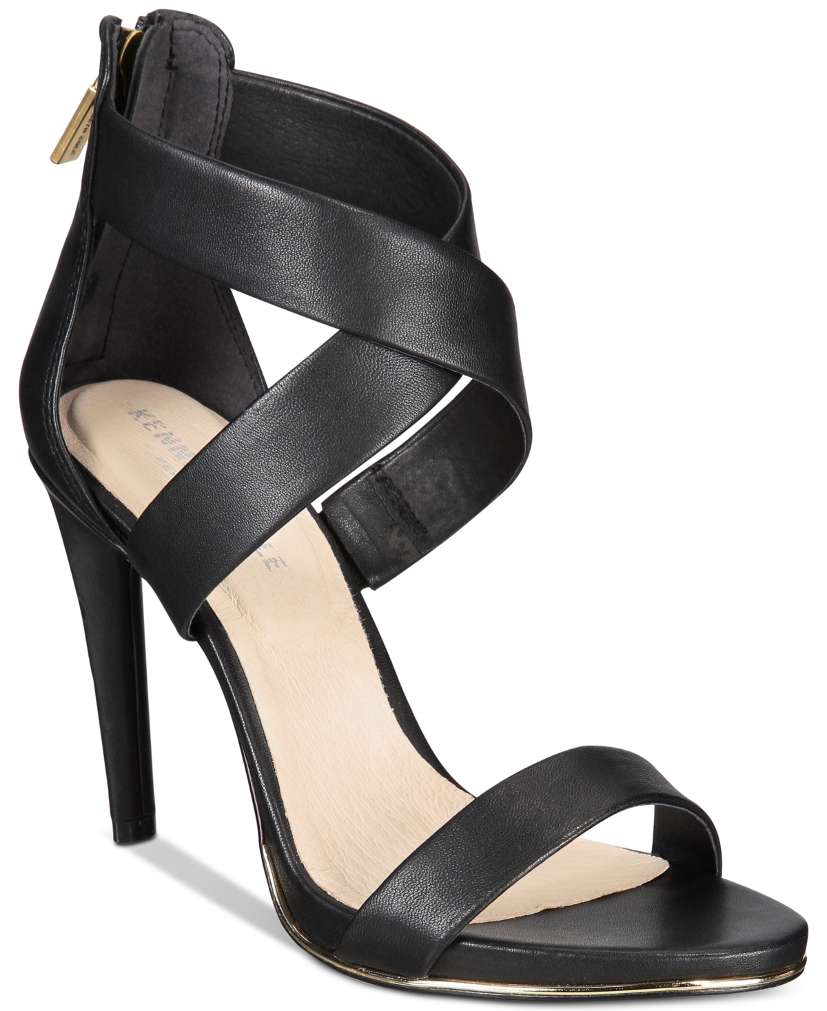 Kenneth Cole New York Women's Brooke Cross Dress Sandals In Black