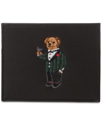 カードケース・名刺入れ RALPH LAUREN Polo Bear Leather Card Case Polo Ralph Lauren Men's Polo Bear Leather Card Case - Macy's