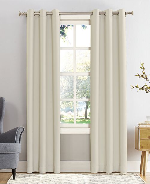 Sun Zero Preston 40" x 108" Blackout Grommet Curtain Panel & Reviews
